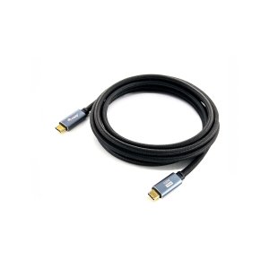CABLE USB-C A USB-C 2M EQUIP 128357 TRANSFERENCIA 10G 5A  4K (100W) COLOR NEGRO