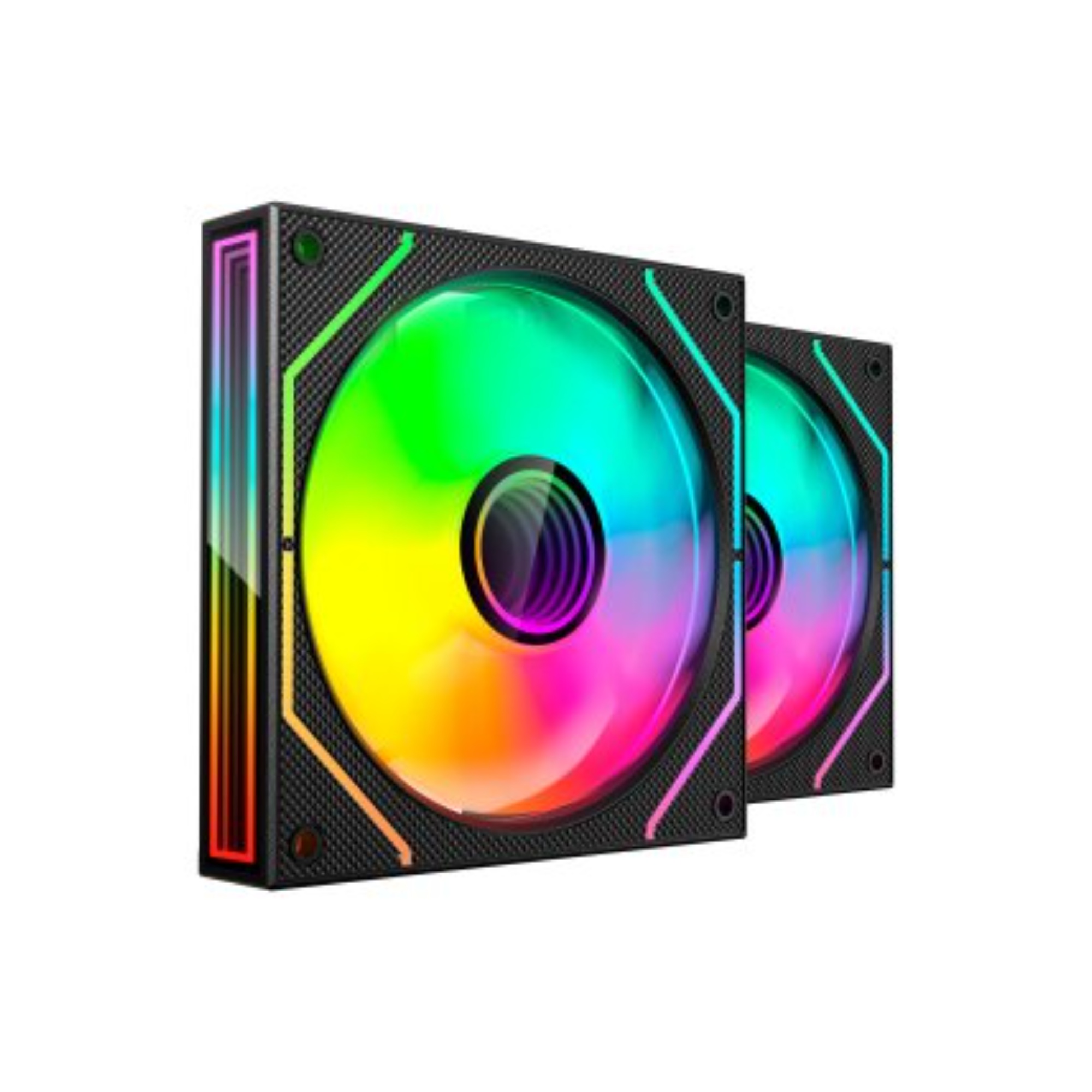 KIT 2xVENTILADOR INTERNO ARGB MARS GAMING MF3DPROX2 NEGRO 120mm ARGB 360º PWM