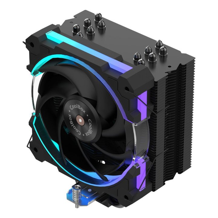 Coolbox Gaming Disipador CPU 6 Heatpipes 240W ARGB