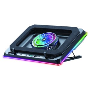 BASE DE REFRIGERACION PARA PORTATILES GAMING CONCEPTRONIC THYIA04B HASTA 19"  VENTILADOR LUZ RGB