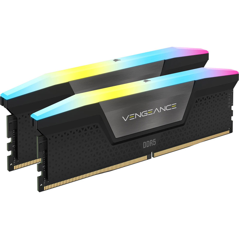 MEMORIA KIT DDR5 32GB(2X16GB) PC5-48000 6000MHZ CORSAIR VENGEANCE RGB BLACK CL38