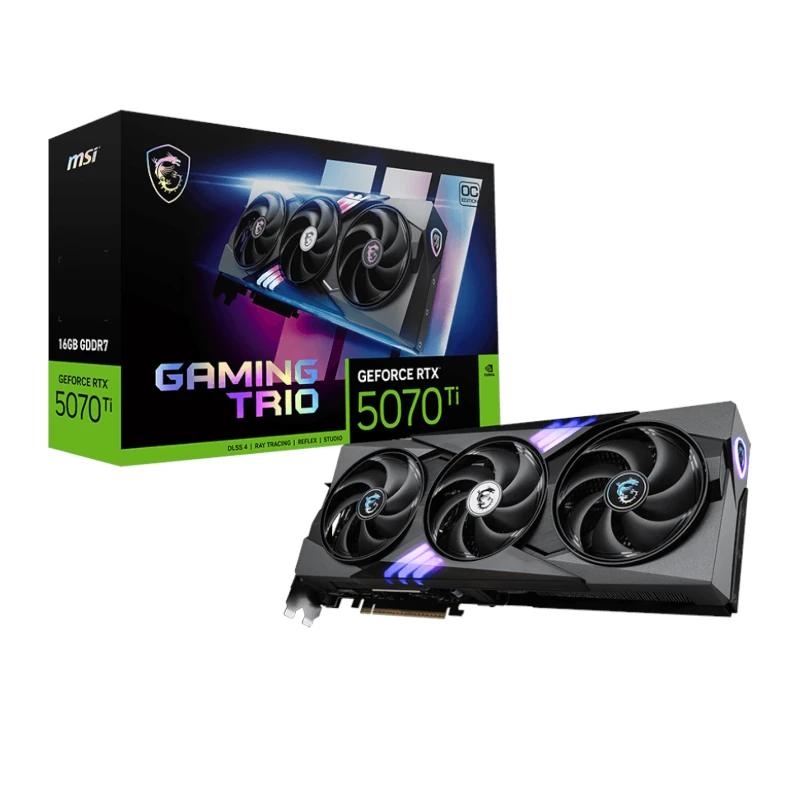 MSI GeForce RTX 5070 Ti GAMING TRIO OC 16GB GDDR7 Reflex 2 RTX AI DLSS4