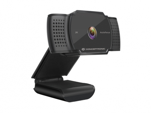 WEBCAM 2K CONCEPTRONIC AMDIS  5MP USB   3.6MM 30 FPS ANGULO VISION 72 MICROFONO INTEGRADO