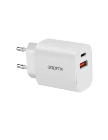 APPROX CARGADOR 20W QC 1 X USB A+ 1 X USB C+CABLE