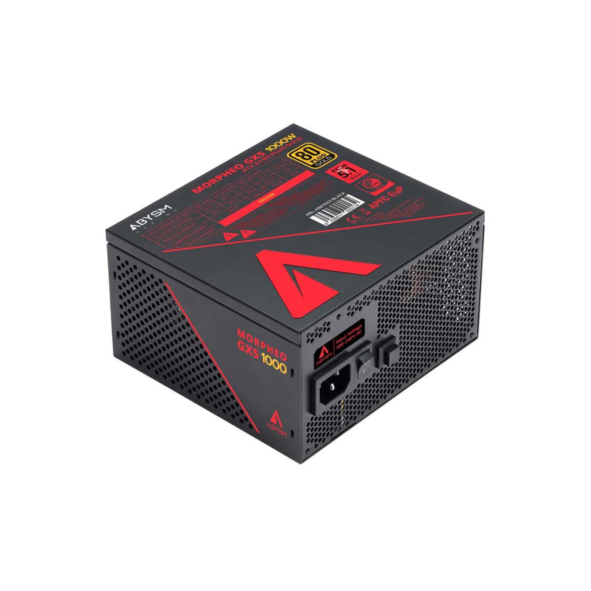 FUENTE ALIMENTACION MODULAR ABYSM MORPHEO GX5 AB211001 1000W ATX 3.1 PCIE 5.1 80+ GOLD