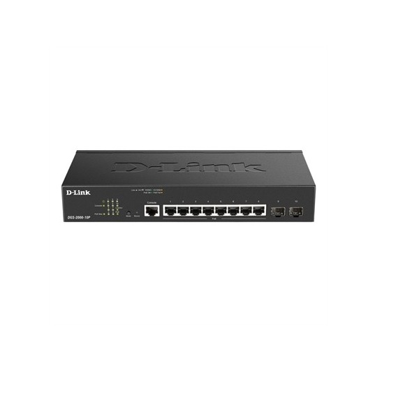 SWITCH GESTIONABLE D-LINK L2  DGS-2000-10P  8P GIGA POE (65W)  + 2P SFP