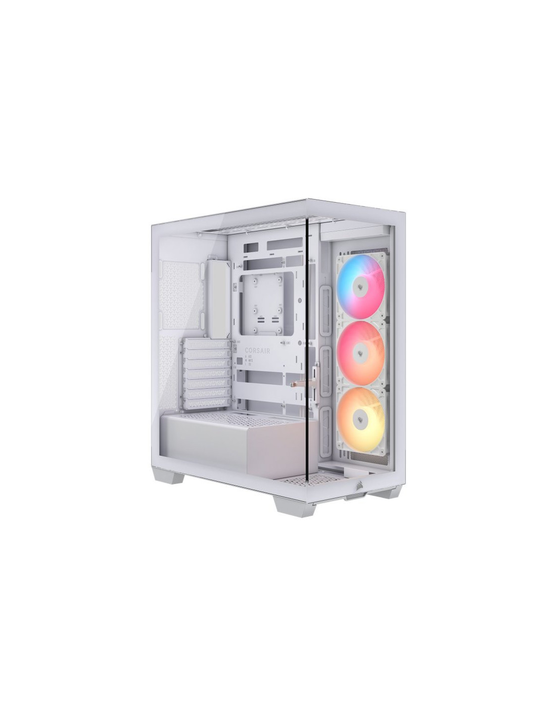 CAJA ATX SEMITORRE CORSAIR 3500X RS-R ARGB CRISTAL TEMPLADO BLANCA