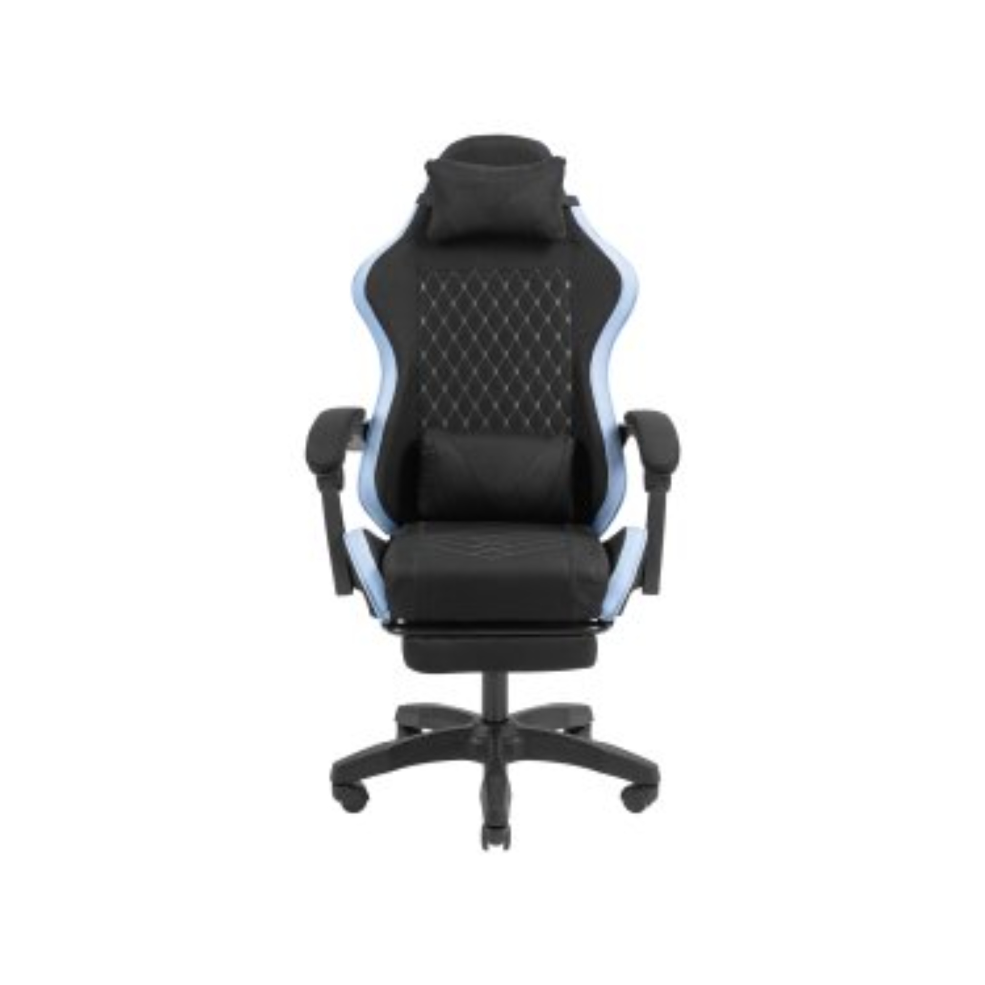 Silla Gamer Mars Gaming MGCXFGRBL Negra y Azul Reclinable con Reposabrazos y Reposapiés