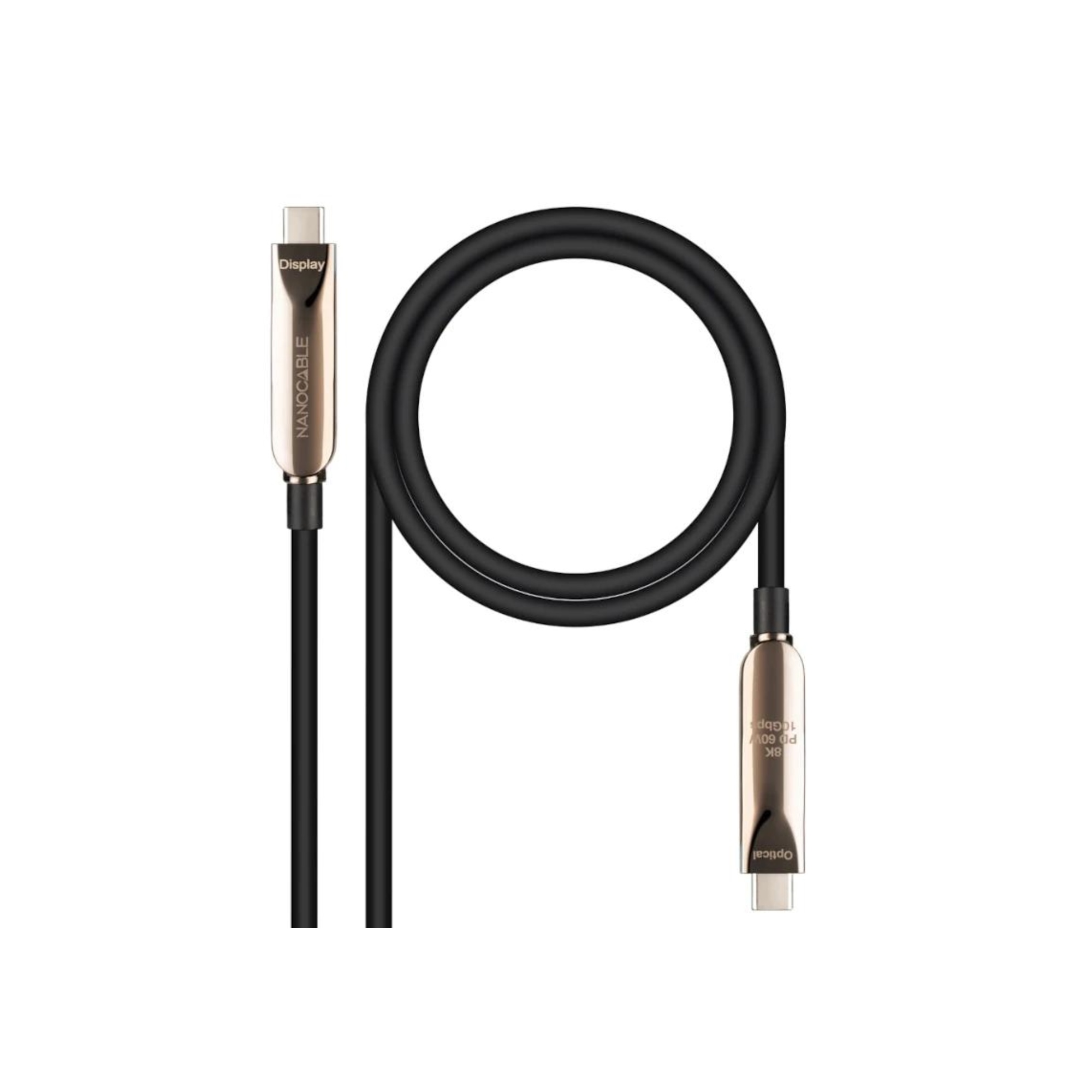 Nanocable Cable USB3.2 Gen2x1 AOC 60W 8K, 5m