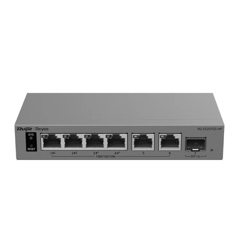 Reyee RG-ES207GS-HP Switch Cloud 2P PoE++ 2P PoE+