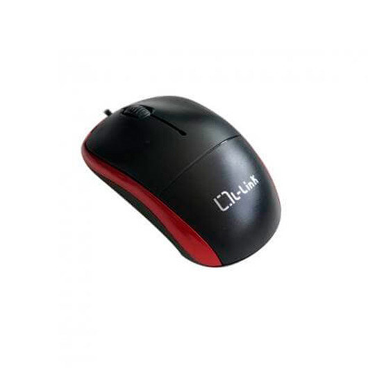 RATON OPTICO USB L-LINK NEGRO/ROJO LL-2080-R