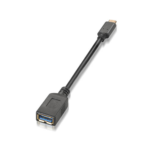 Nanocable 10.01.4201. Cable USB 3.1 Gen1. Tipo USB-C/M-USB-A/H. Negro. 15cm.