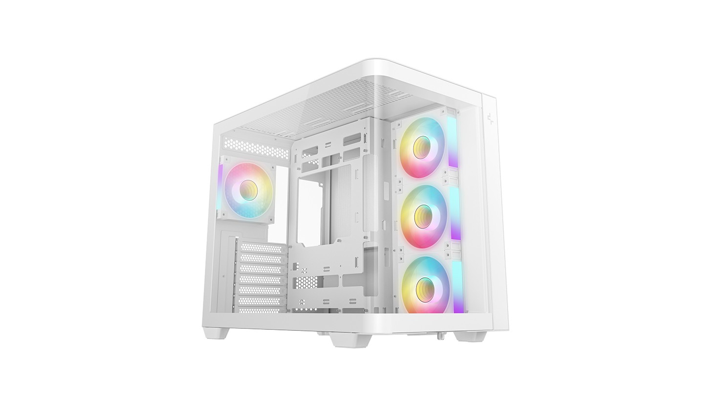 CAJA ATX SEMITORRE DEEPCOOL CG530U 4F WH CRISTAL TEMP BLANCA R-CG530U-WHAGA4-G