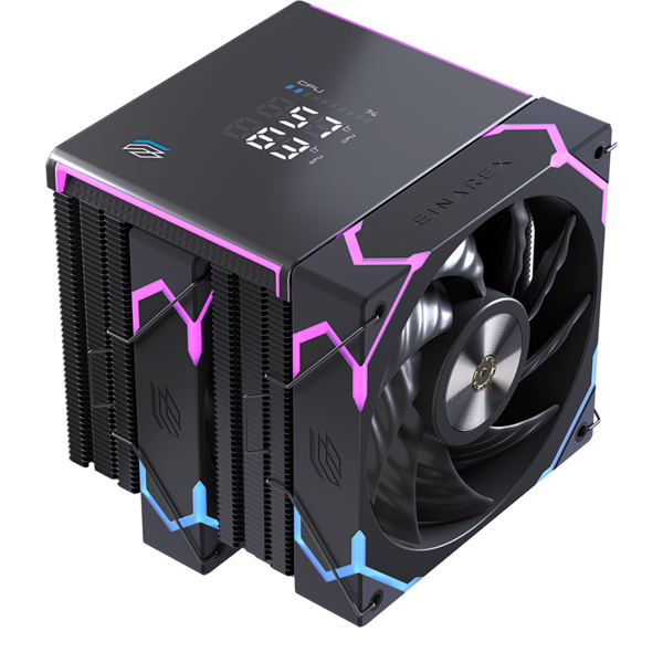 REFRIGERADOR CPU MULTIZOCALO EINAREX GLIDE G300 120MM RGB VENTILADOR DOBLE NEGRO