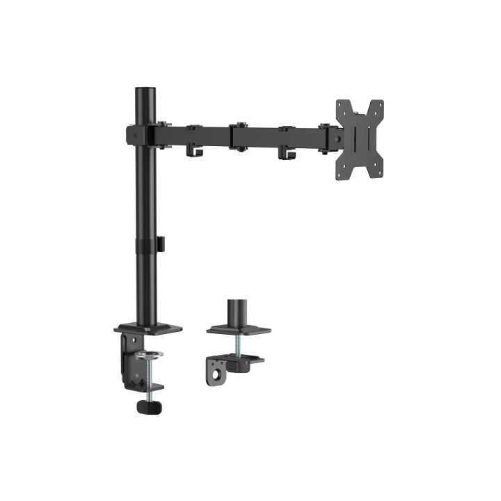 SOPORTE DE MESA EQUIP 650174 ARTICULADO PARA 1 PANTALLA DE 17" A 32" VESA 100X100 MAX 10KG NEGRO