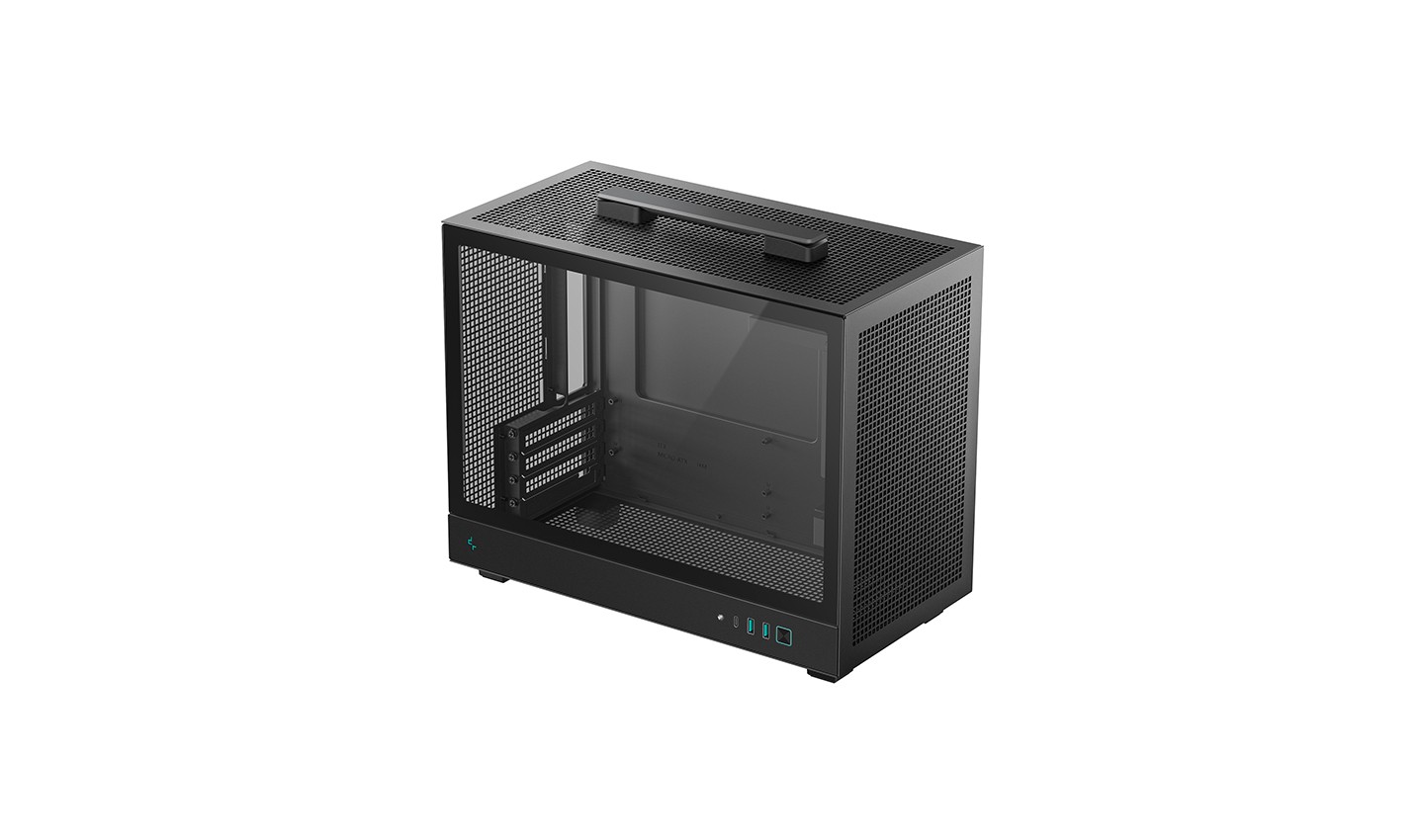 Caja semitorre micro-ATX Deepcool CH160 Plus negra