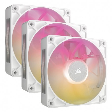 VENTILADOR CAJA ADICIONAL 12X12 CORSAIR RX120 MAX ICUE LINK RGB WHITE PACK3 UNI