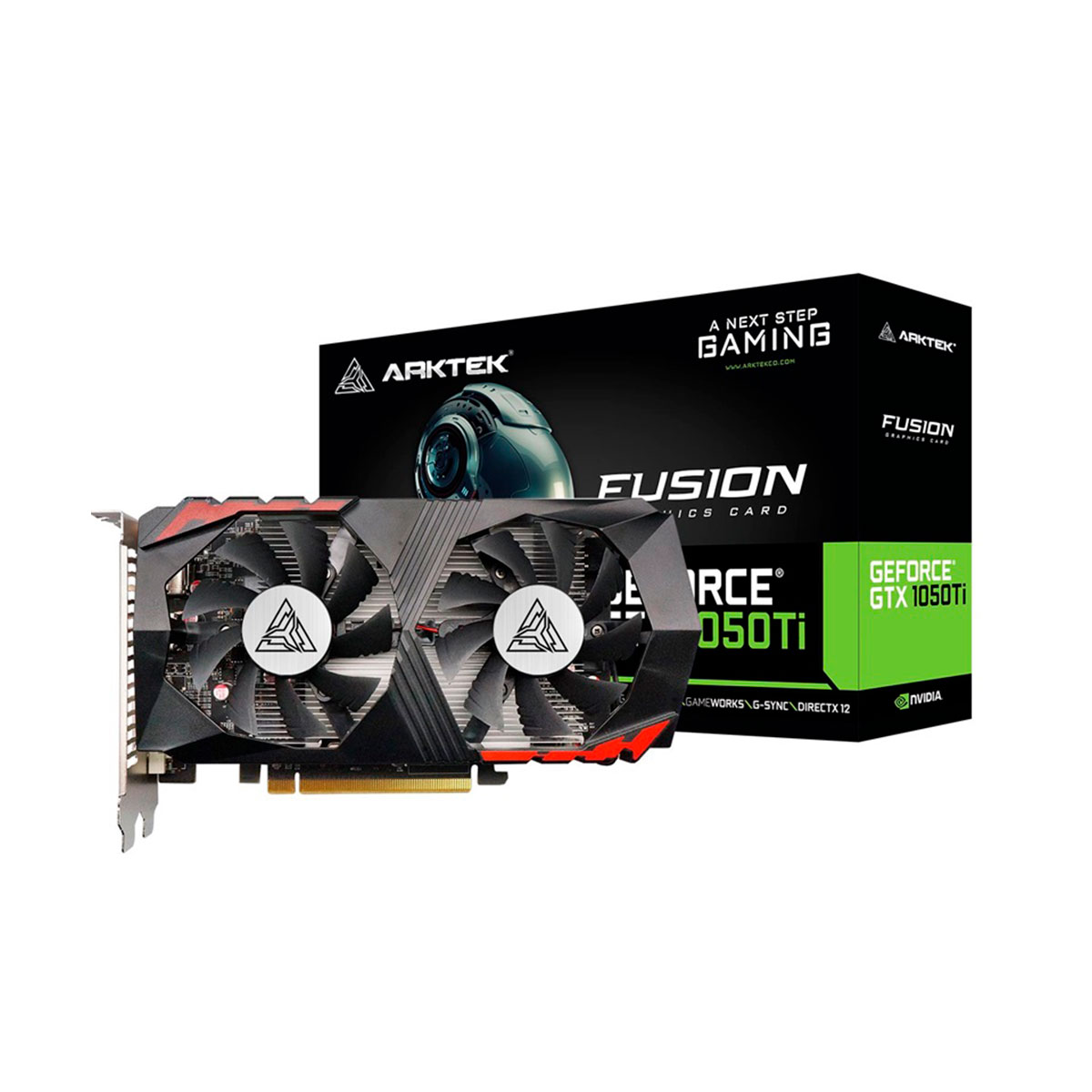 VGA ARKTEK GEFORCE GTX 1050 TI 4GB GDDR5 DUAL FAN