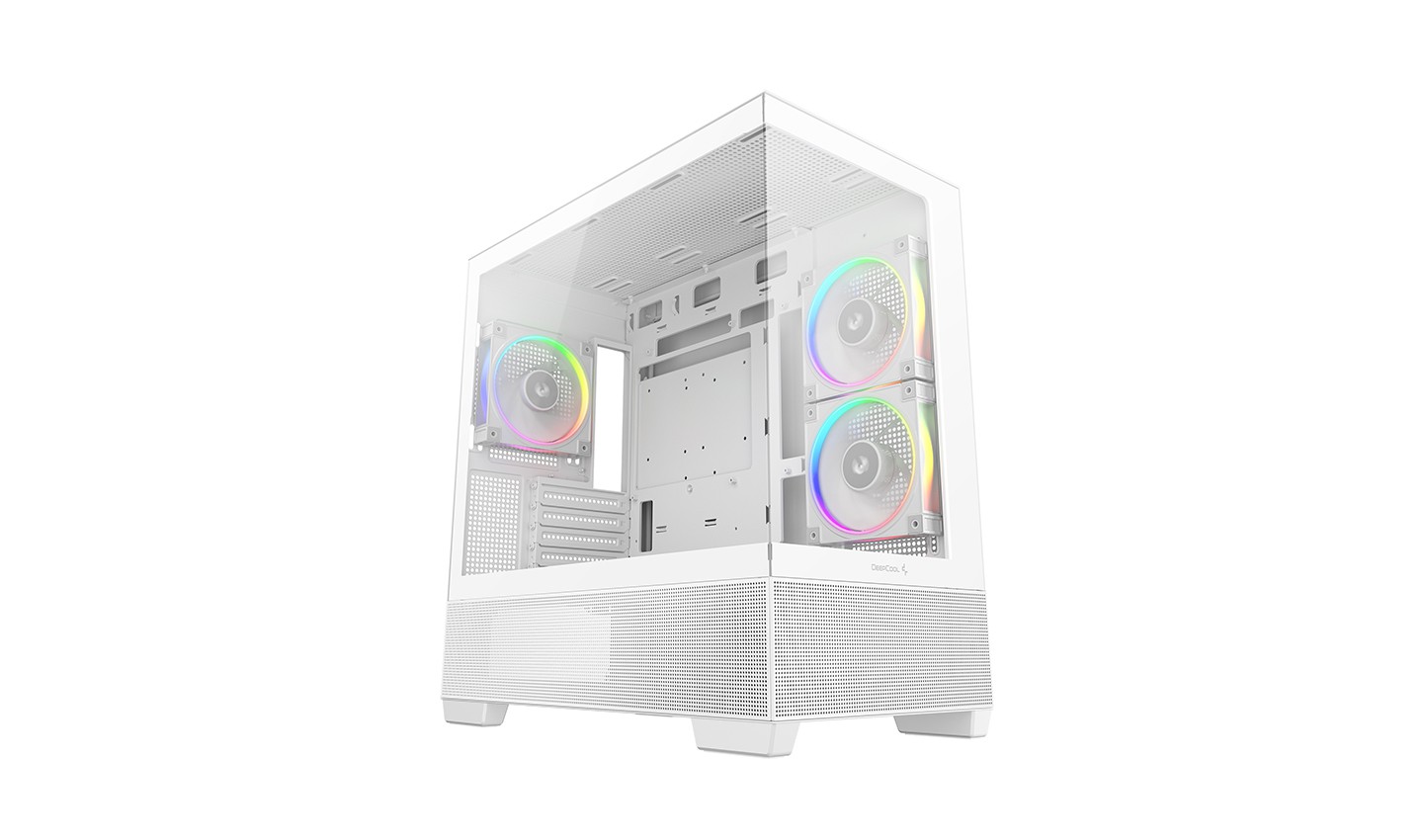 CAJA ATX SEMITORRE DEEPCOOL CG380 3F WH CRISTAL TEMP BLANCA R-CG380-WHAGM3-G