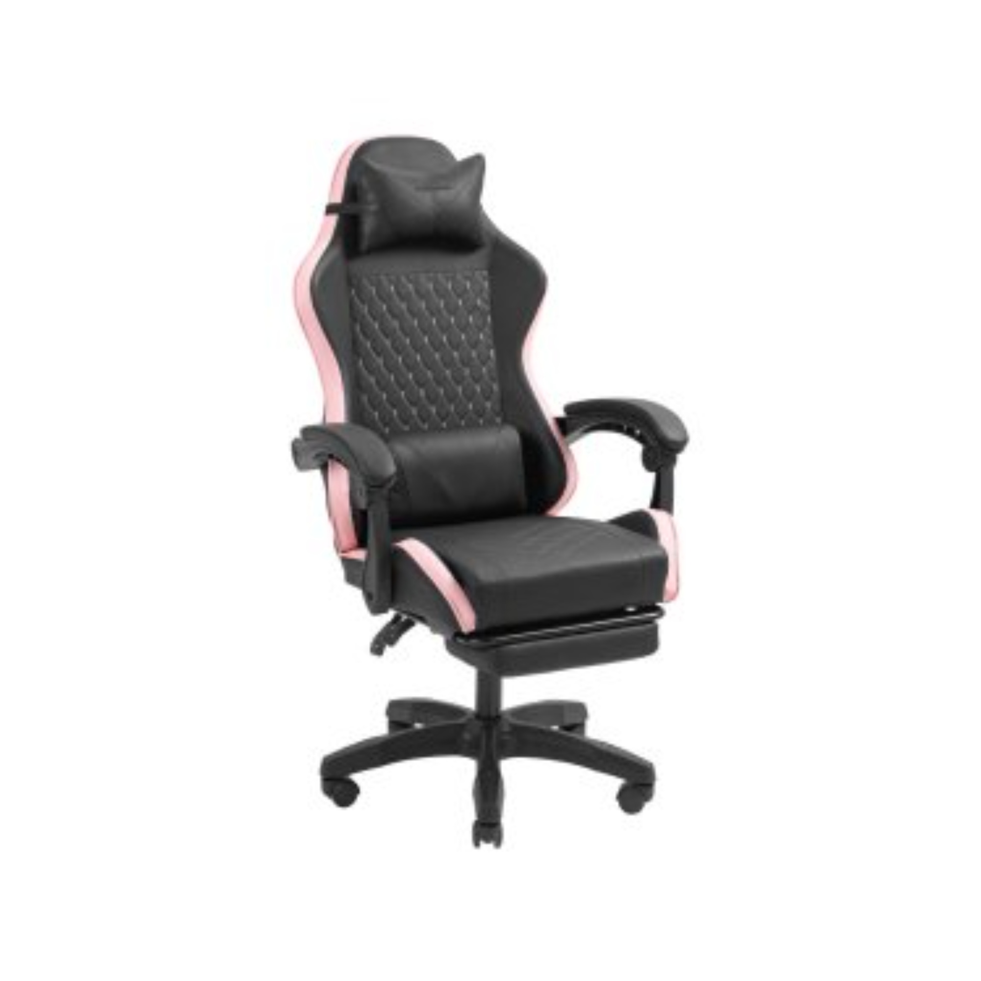 Silla Gamer Mars Gaming MGCXBPK Negra y Rosa Reclenable con Reposabrazos y Cojines