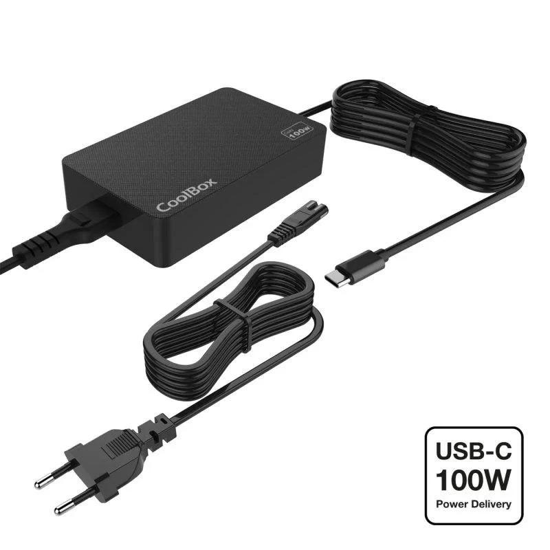 CARGADOR AUTOMATICO COOLBOX 100W USB-C GAN