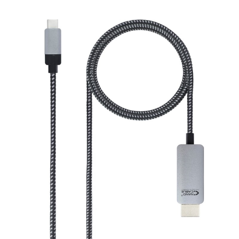 CONVERSOR NANO CABLE USB-C/M - HDMI/M 1.8M NEGRO