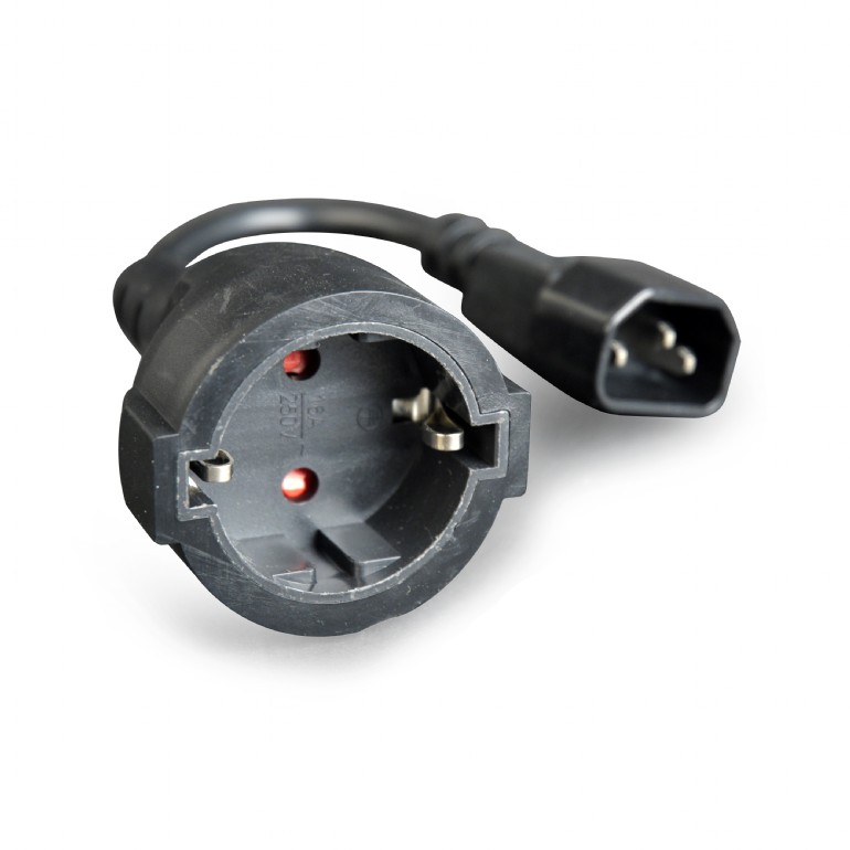 Gembird Cable Alimentación Adap. C14(M) a Schuko(H