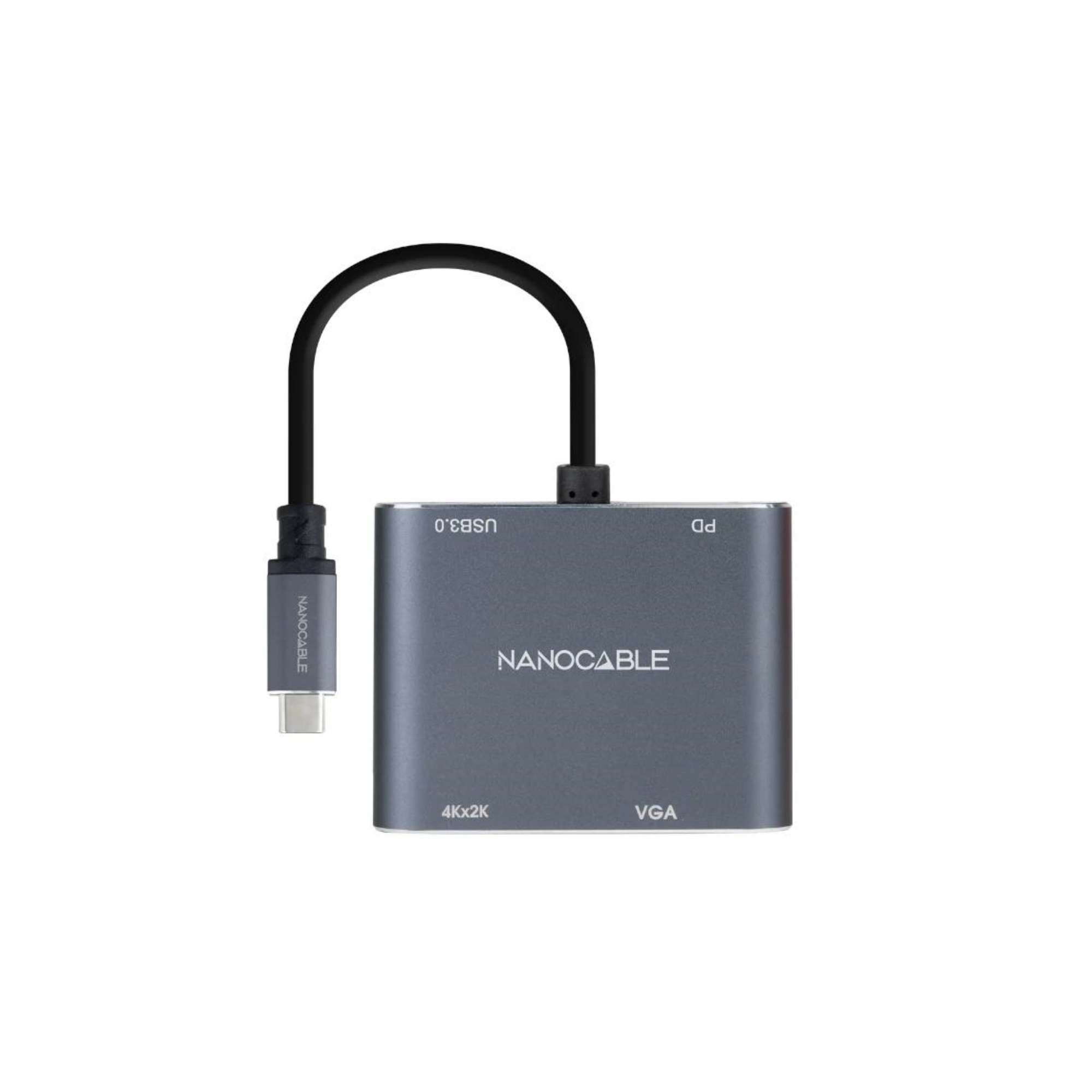 Nanocable Converosr USB-C a HDMI/VGA/USB3.0/PD