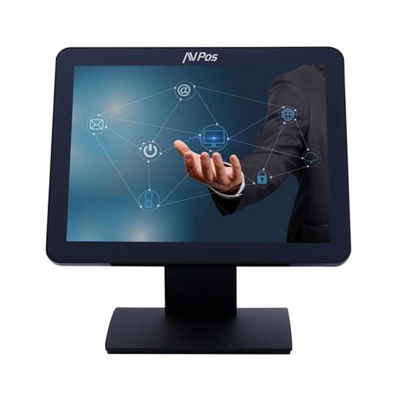 Monitor táctil capacitivo AVPOS T15 de 15" LED 4:3 VGA negro
