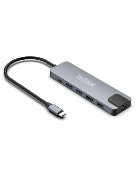 Nilox Docking Station UsbC 8 EN 1 Dual 4K 1000Mbps