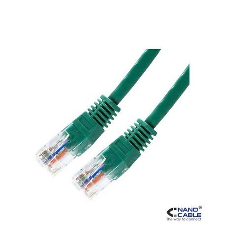 CABLE RED LATIGUILLO RJ45 CAT.6 UTP AWG24 VERDE 3.0 M NANOCABLE 10.20.0403-GR