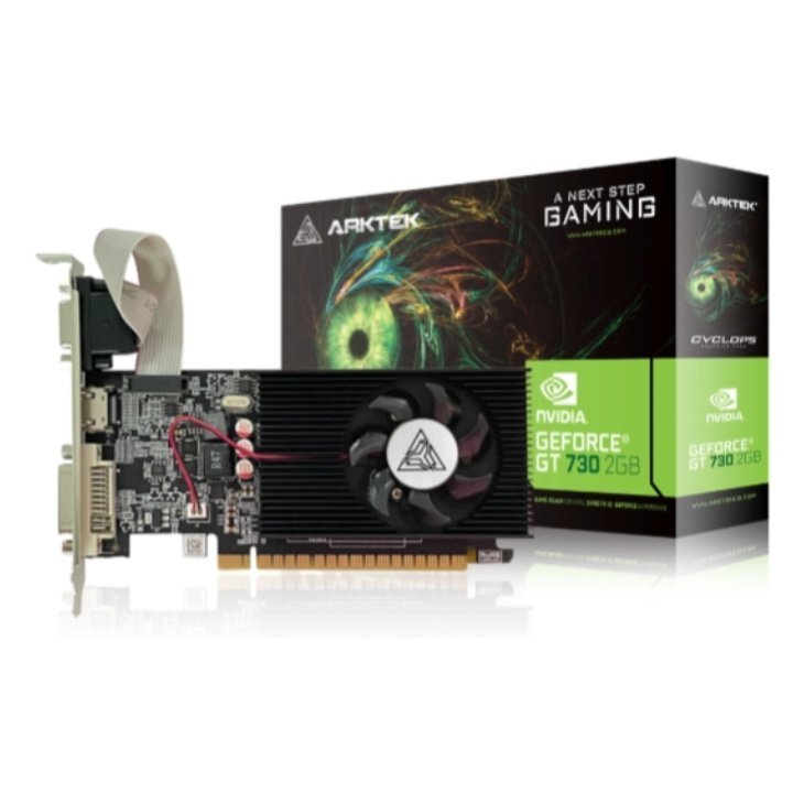 VGA ARKTEK GEFORCE GT 730 2GB GDDR5 SINGLE FAN