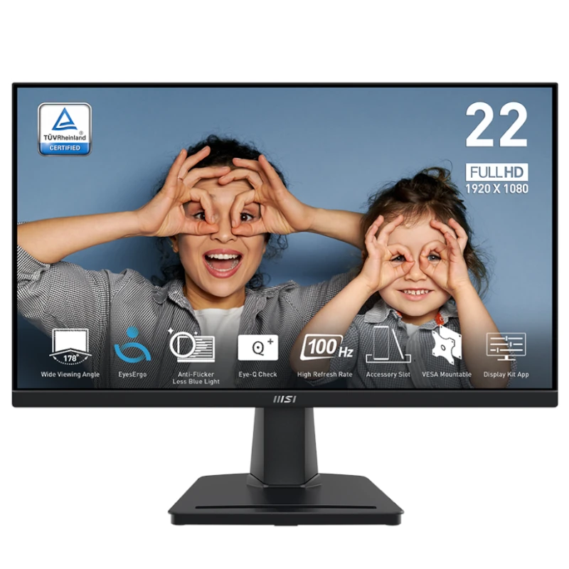MSI MP225V Monitor 21.5" VA FHD 100hz 1ms