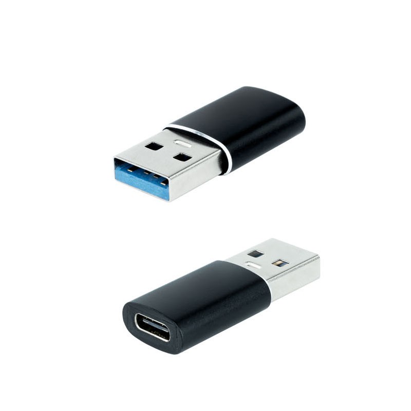 ADAPTADOR NANO CABLE USB A/M - USB C/H 3.1 NEGRO