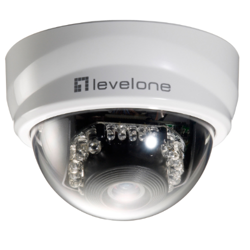 CAMARA IP LEVEL ONE  MINI DOMO NO WIFI 2 MEGAPIXEL DIA&NOCHE POE INTERIOR FCS-3101