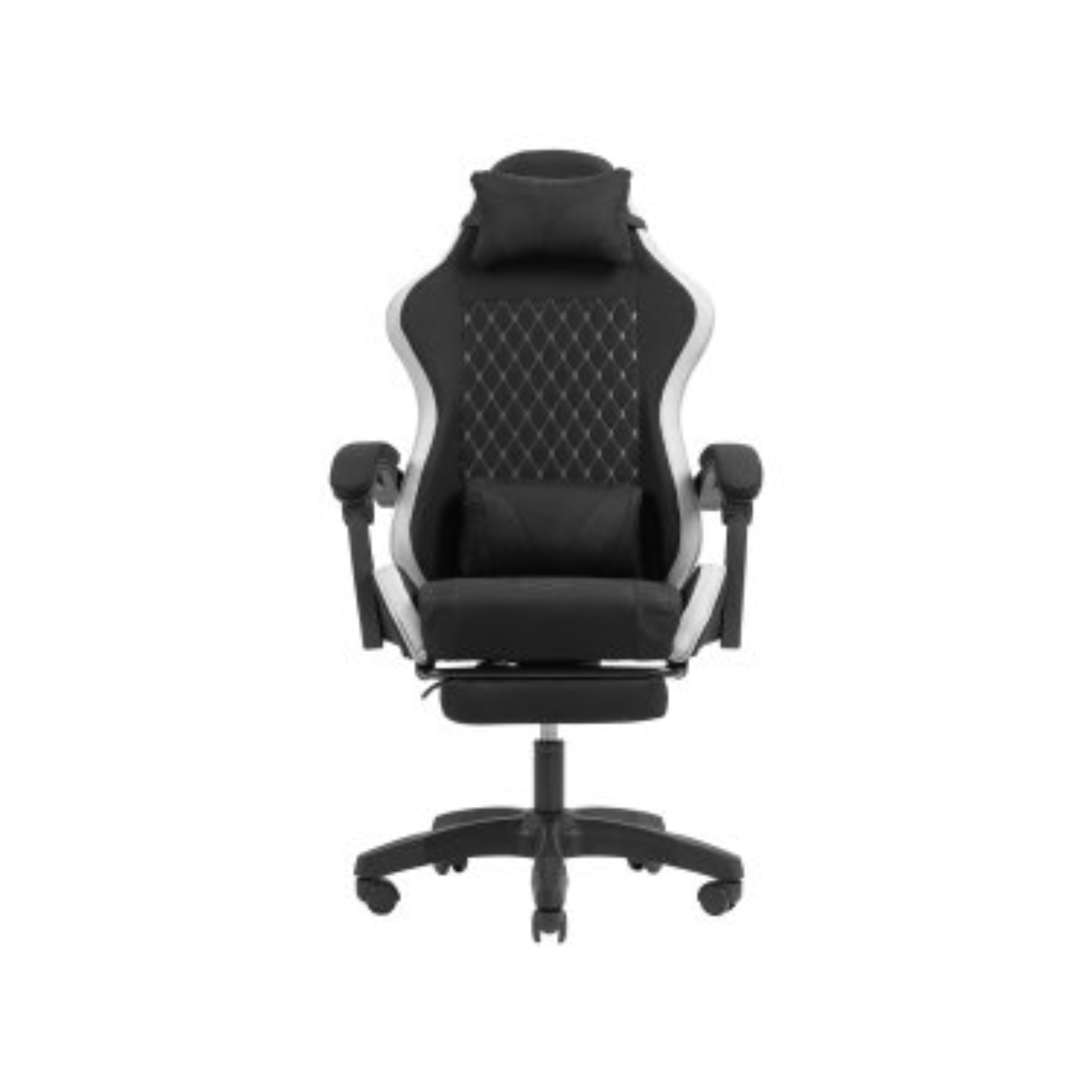 Silla Gamer Mars Gaming MGCXFGRBL Negra y Blanca Reclinable con Reposabrazos Ajustables