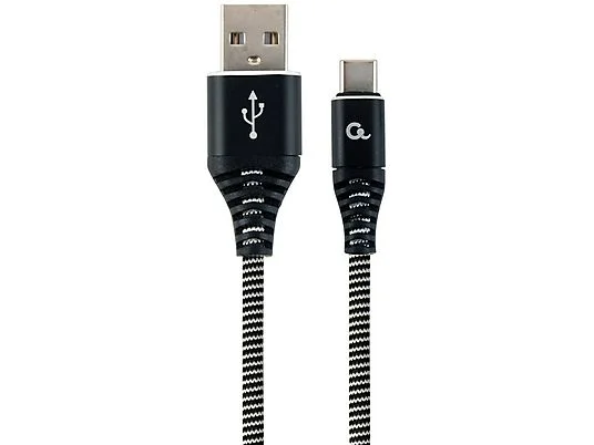 Gembird Cable USB T C trenzado de algodón 2m