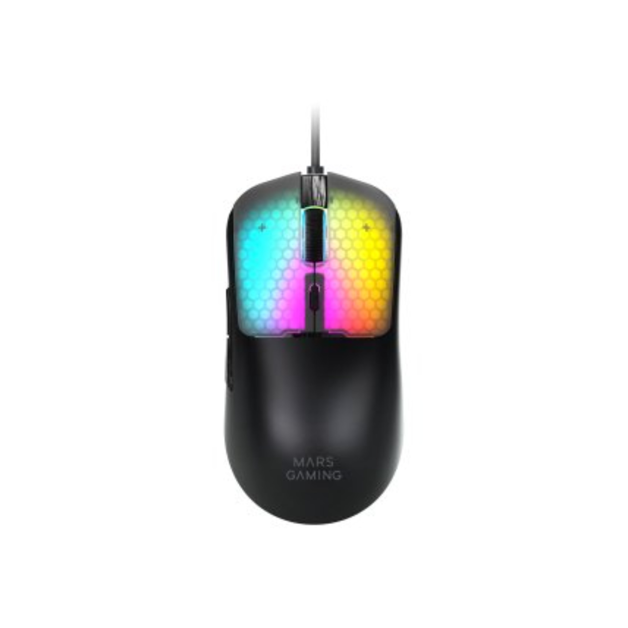 Mars Gaming MM-Viper Ratón Gaming Ultraligero 56g 12800 DPI RGB Negro