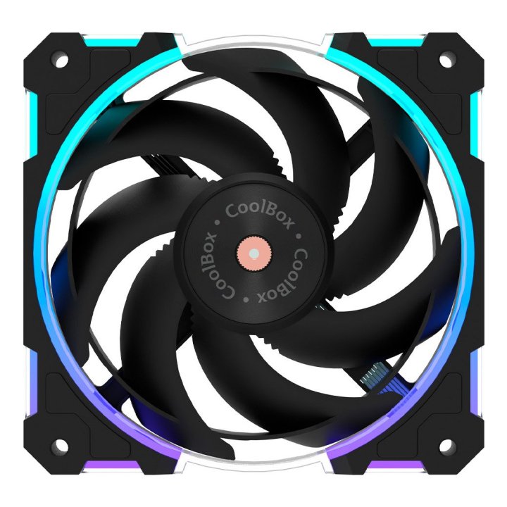 Coolbox Gaming Ventilador X12 PWM Aux 12Cm ARGB