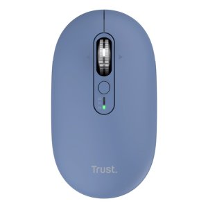 MOUSE TRUST WIRELESS SERON HYPSCROLL SLIM 400-2400DPI 6 BOTONES RECARGABLE FSC GRS AZUL