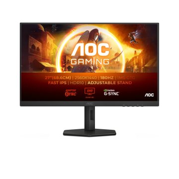 Monitor Aoc Gaming 24" Q27g4xf 2 Hdmi Displayport Qhd 2560 X1440 180hz 0,5ms Vesa