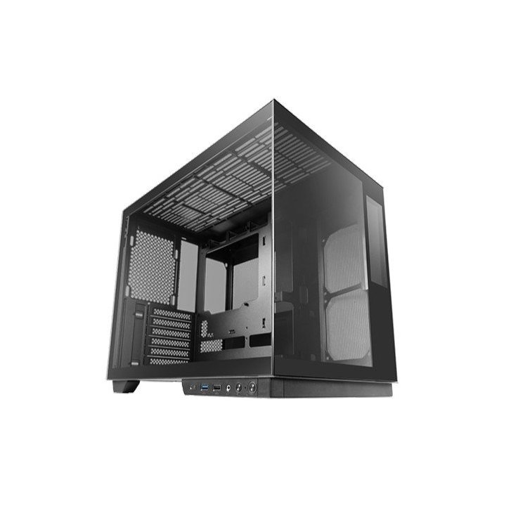 Caja ATX Mars Gaming MCMirage Negra con Cristal Templado y LCD