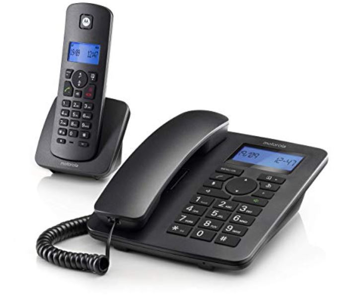 MOTOROLA C4201 Telefono Combo Fijo + DECT Negro