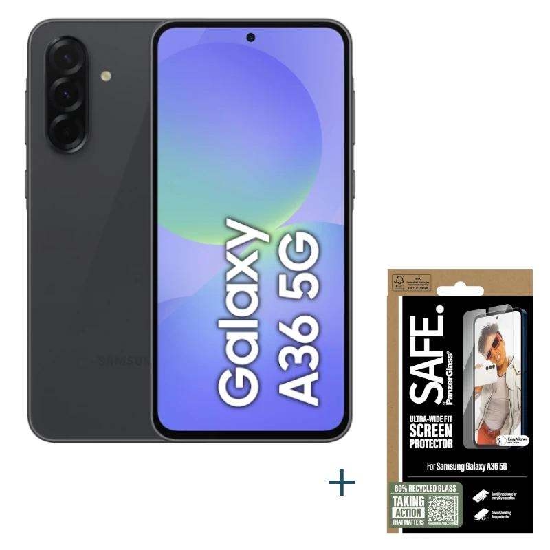 Samsung Galaxy A36 256GB 8GB Black+Prot PanzerGlas