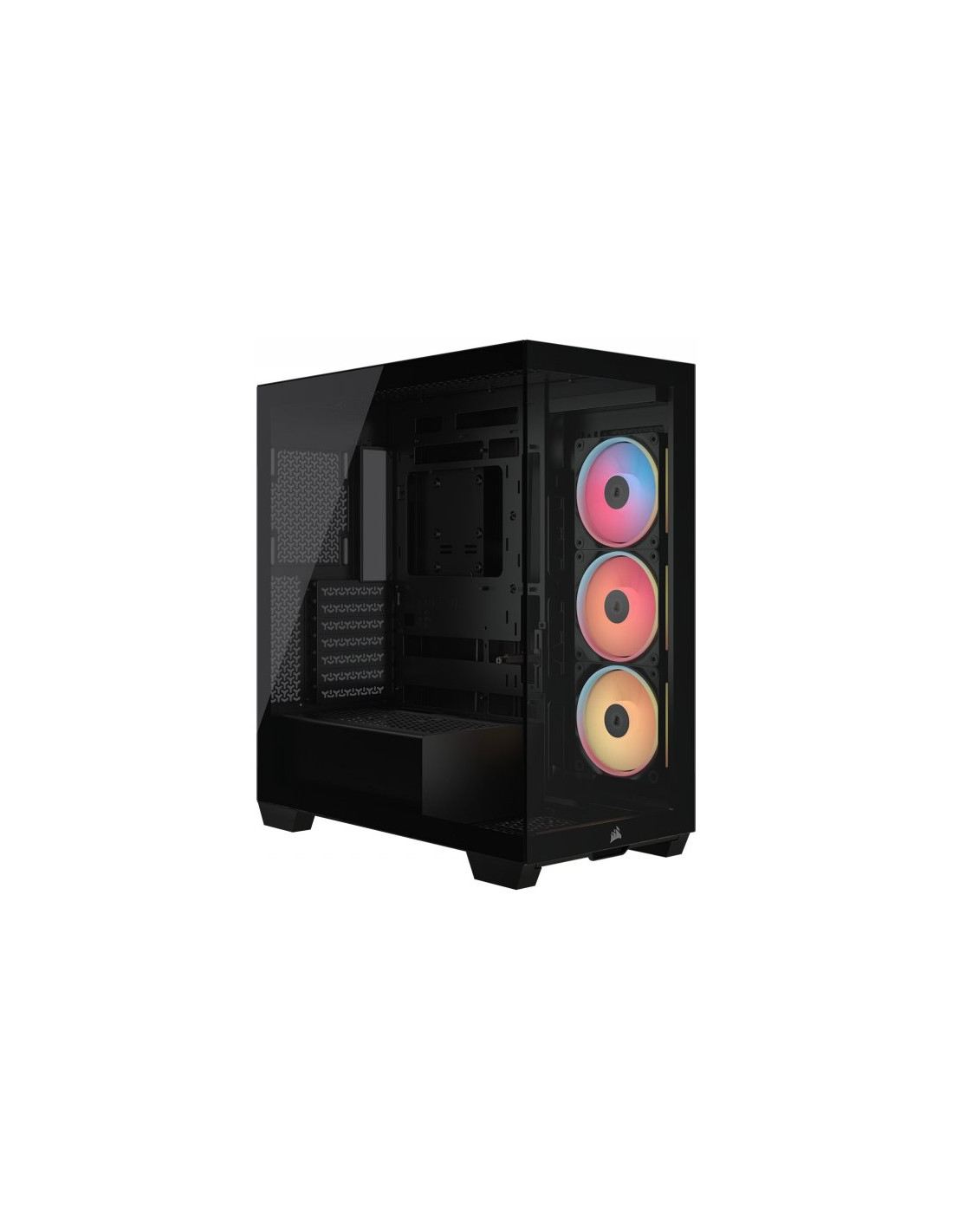 CAJA ATX SEMITORRE CORSAIR 3500X LX-R ARGB ICUE CRISTAL TEMPLADO NEGRA