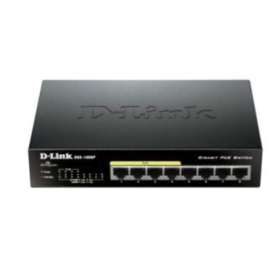 D-Link DGS-1008P Switch 8p 10/100/1000  (4x PoE)
