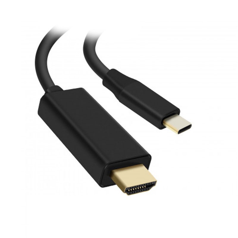 CABLE CONVERSOR USB-C A HDMI USB-C/M HDMI/M 1.8M NEGRO NANOCABLE 10.15.5102
