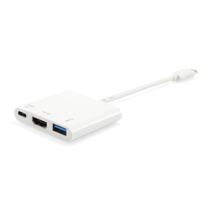 Adaptador USB-C a HDMI y USB Tipo A 3.0 - Equip REF. 133461