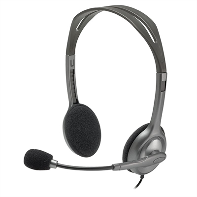 Logitech H110 auriculares + micro estéreo, diadema