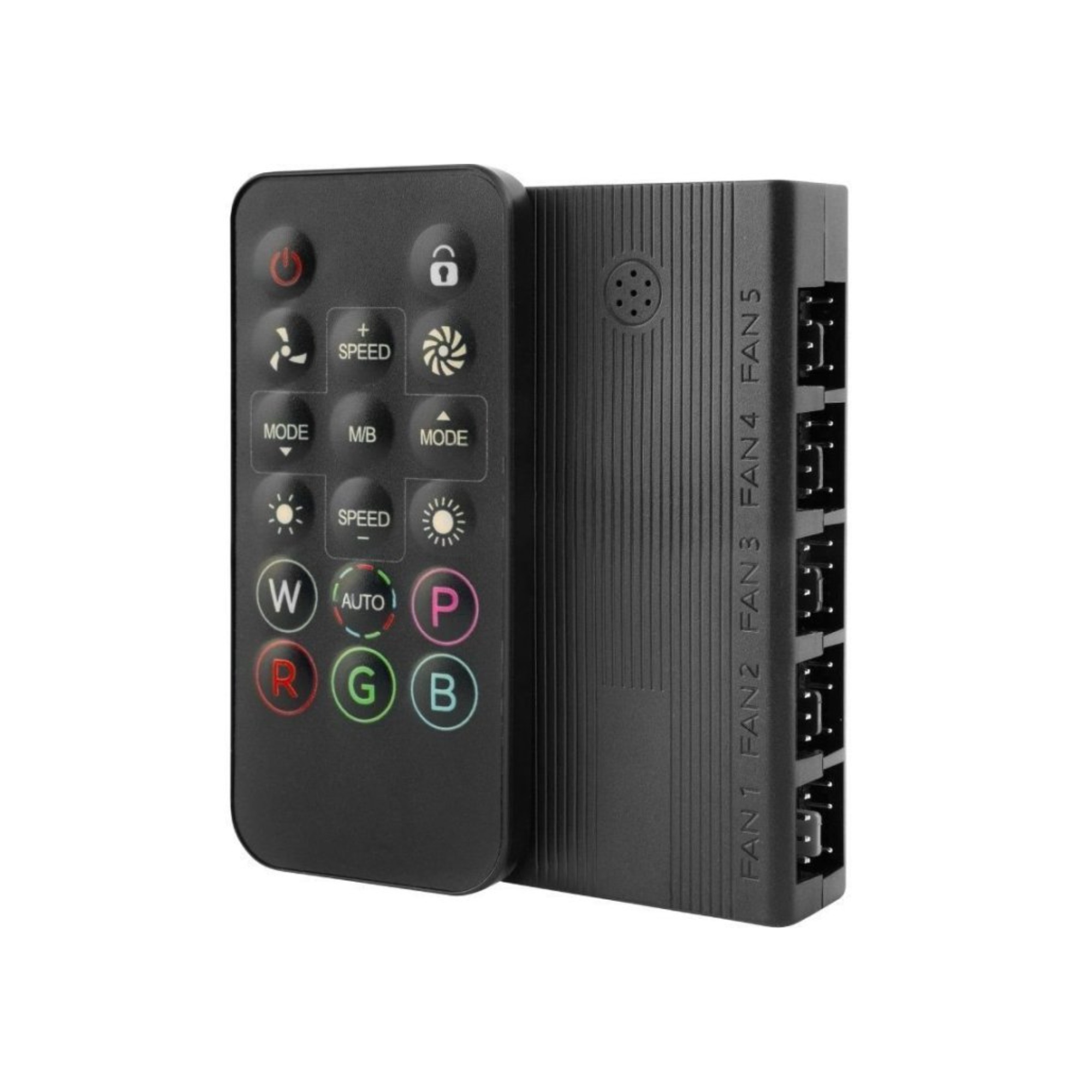 HUB VENTILADOR INTERNO MARS GAMING MFHUB 10 PUERTOS PWM CON MANDO A DISTANCIA NEGRO